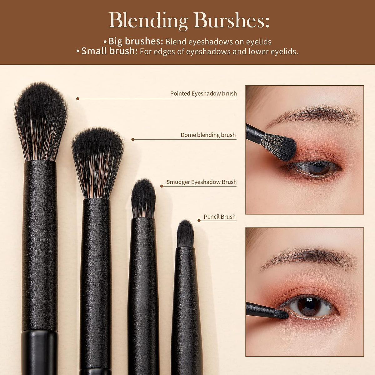 Jessup Makeup Brushes 14Pcs Makeup Brush Set Premium Synthetic Powder Foundation Contour Blush Concealer Eye Shadow Blending Liner Make Up Brush Kit Light Grey T329