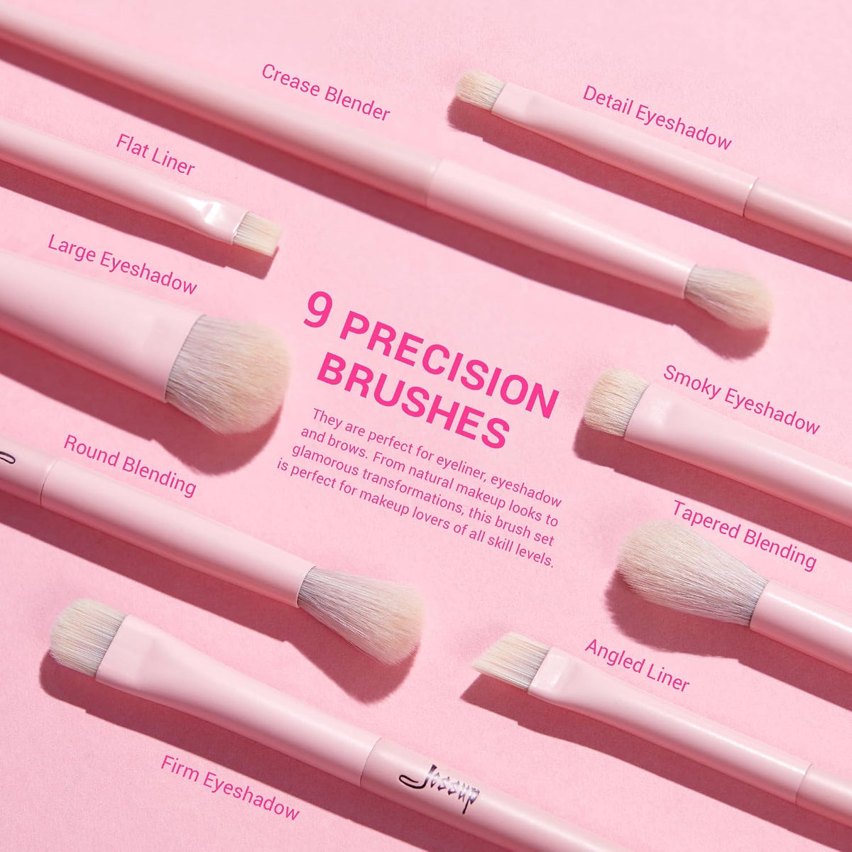 Jessup Makeup Brushes 14Pcs Makeup Brush Set Premium Synthetic Powder Foundation Contour Blush Concealer Eye Shadow Blending Liner Make Up Brush Kit Light Grey T329