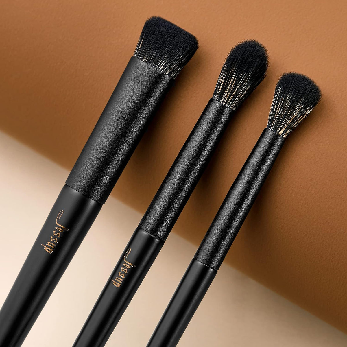 Jessup Makeup Brushes 14Pcs Makeup Brush Set Premium Synthetic Powder Foundation Contour Blush Concealer Eye Shadow Blending Liner Make Up Brush Kit Light Grey T329