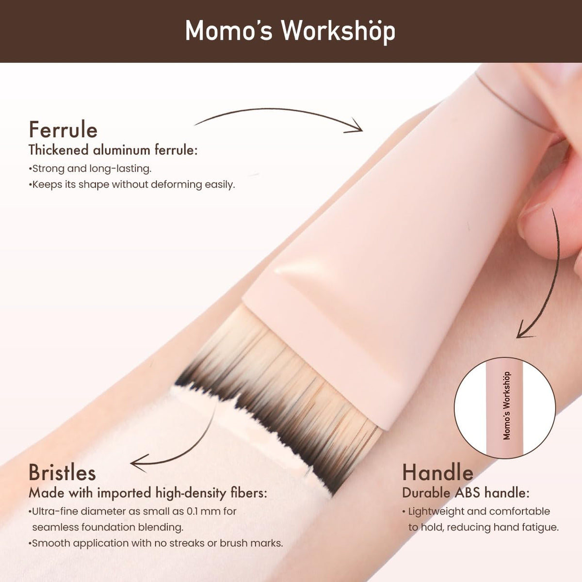 Momo's Workshop Rose Series Makeup Sponge & Brush Set, 13-Piece Beauty Puffs Kit with Beauty Pouch, High-Density Rubycell & Velour Puffs for Foundation, Concealer, Powder