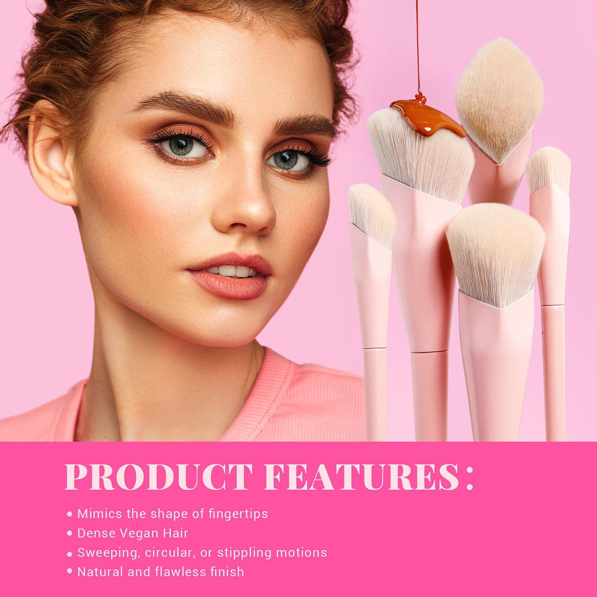 Jessup Makeup Brushes 14Pcs Makeup Brush Set Premium Synthetic Powder Foundation Contour Blush Concealer Eye Shadow Blending Liner Make Up Brush Kit Light Grey T329