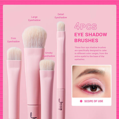 Jessup Makeup Brushes 14Pcs Makeup Brush Set Premium Synthetic Powder Foundation Contour Blush Concealer Eye Shadow Blending Liner Make Up Brush Kit Light Grey T329