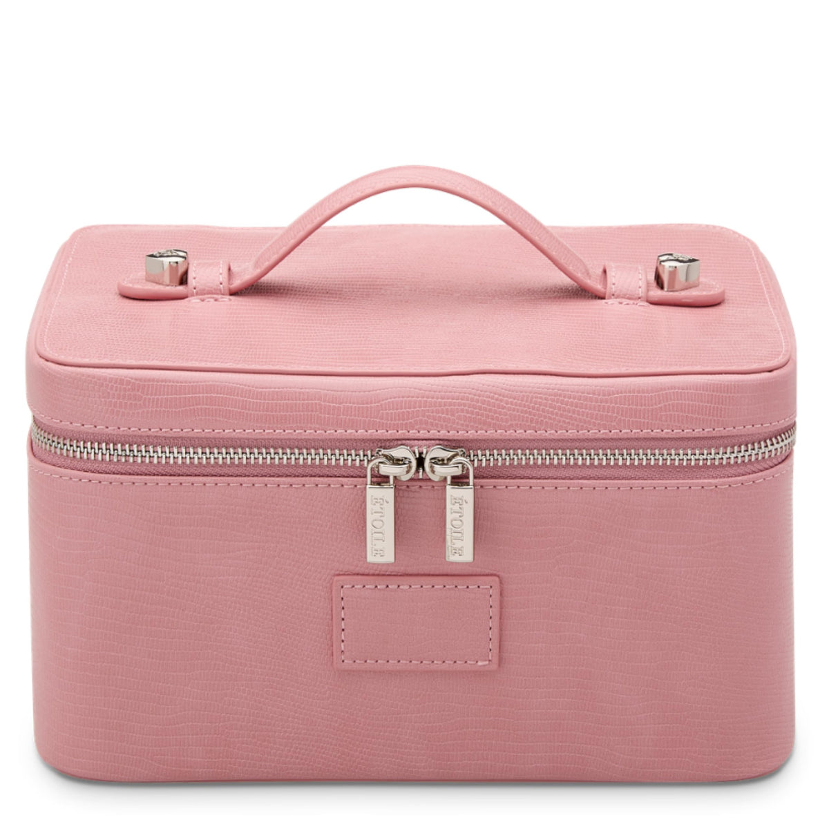 ETOILE Vanity Case Beige, Stylish Travel Makeup Bag Organizer with Dividers