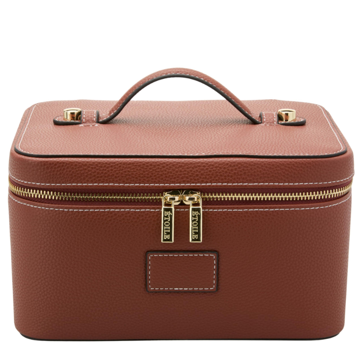 ETOILE Vanity Case Beige, Stylish Travel Makeup Bag Organizer with Dividers