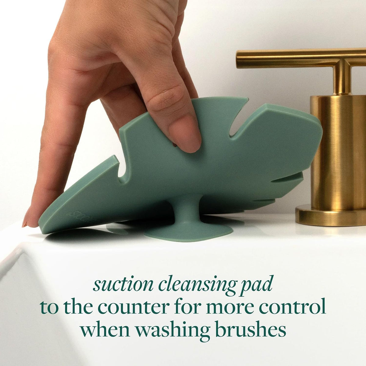 EcoTools Brush Cleaner Mat + Deep Clean Shampoo Bundle, 2 Piece Set | Clean tools fast, makeup brush cleaning mat for brushes and sponges, silicone brush cleaner, plant-based shampoo